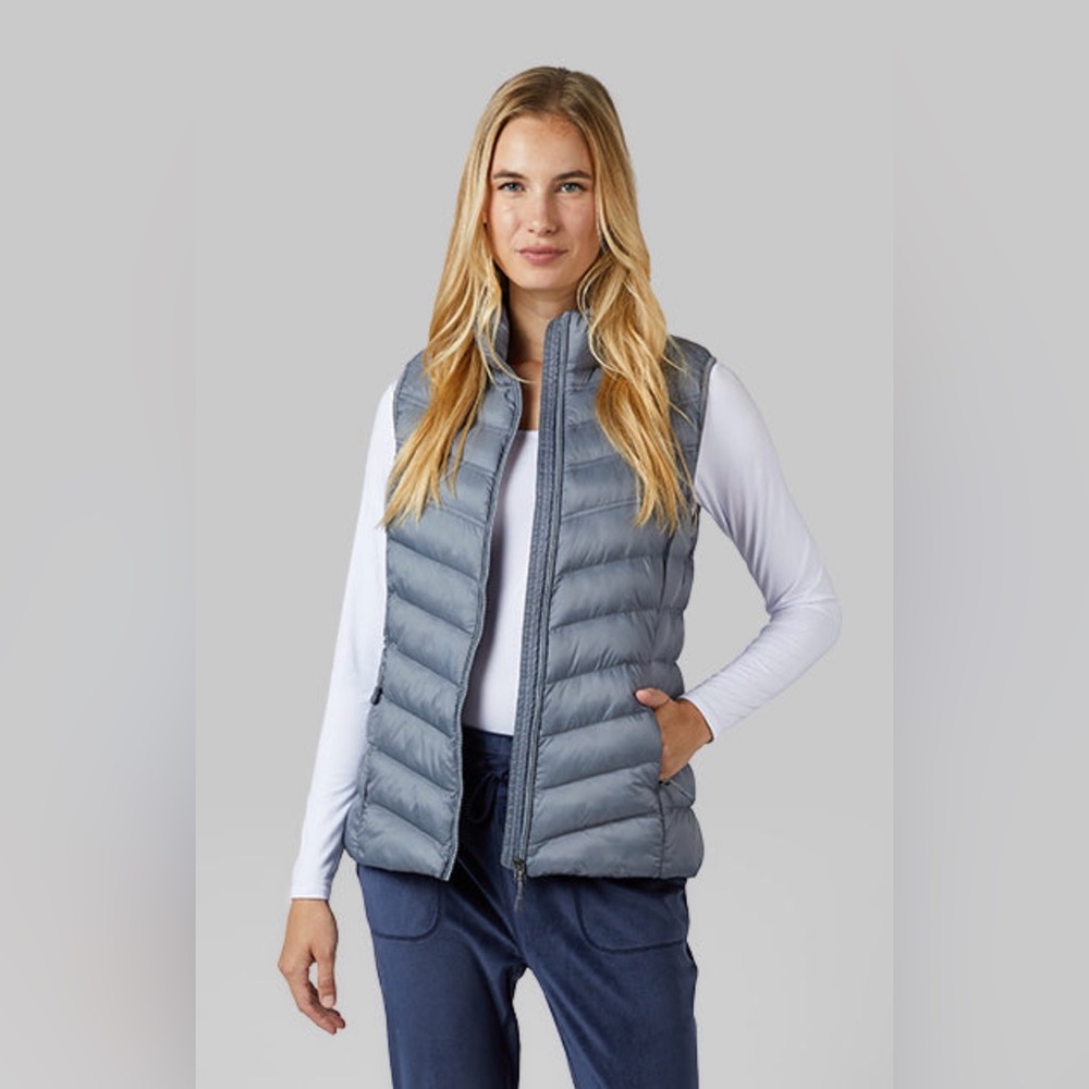 Stylish Gray Puffer Vest